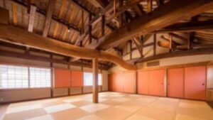 The venue is on the second floor of an old house.