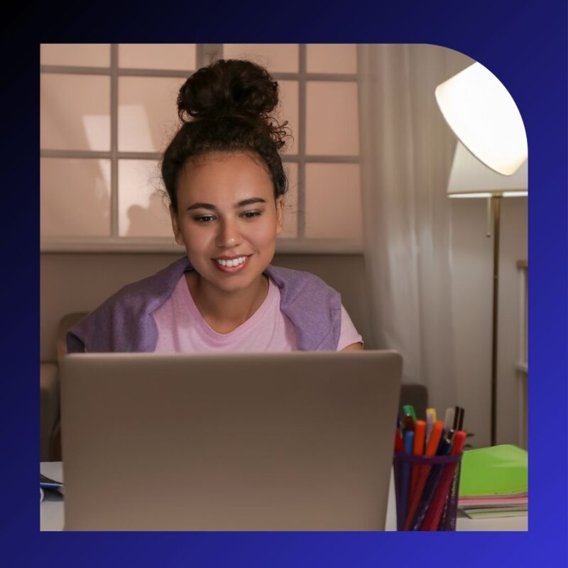 woman at computer