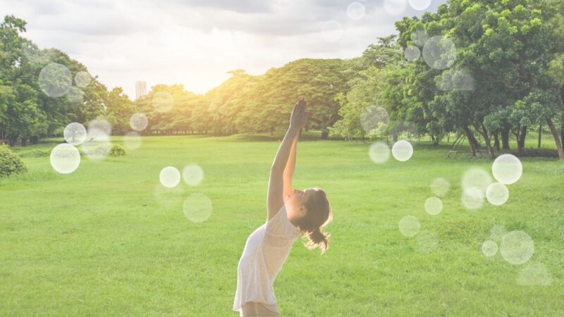 yoga in the park